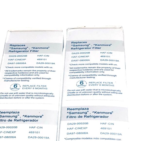 Water Filter 3 Pack RWF0700A For Samsung - Kenmore DA29-00020B HAF-CIN 469101 - Picture 10 of 13